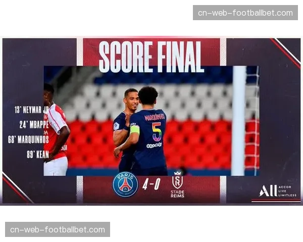 “巴黎圣日耳曼4-0大胜昂热，全场射门22次，预期进球3.8”